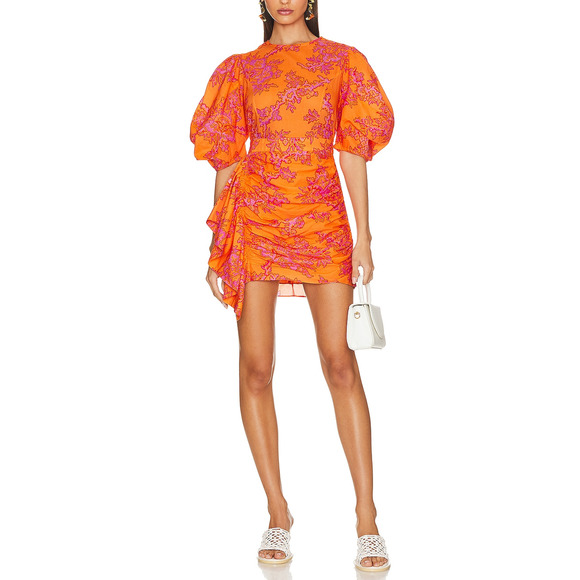 RHODE Dresses & Skirts - Rhode 'Pia' Orange Cotton Dress Size 10